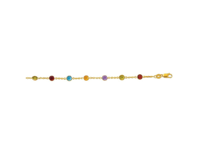 Rainbow Stone Anklet