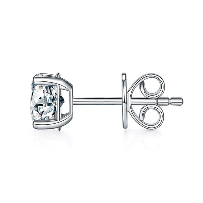 0.5 Carat Lab Grown Diamond Earrings (1 Piece) Unisex 14K White Gold