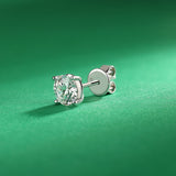 1 Carat Lab Grown Diamond Earrings (1 Piece) Unisex 14K White Gold