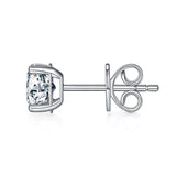 1 Carat Lab Grown Diamond Earrings (1 Piece) Unisex 14K White Gold