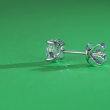 1 Carat Lab Grown Diamond Earrings (1 Piece) Unisex 14K White Gold