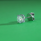 1 Carat Lab Grown Diamond Earrings (1 Piece) Unisex 14K White Gold