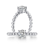 0.5 Carat Lab Grown Diamond Ring 14K White Gold