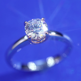 1 Carat Lab Grown Diamond Ring 14K White Gold Rose Gold