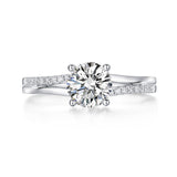 1 Carat Lab Grown Diamond Ring 14K White Gold