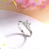 1 Carat Lab Grown Diamond Ring 14K White Gold