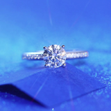 1 Carat Lab Grown Diamond Ring 14K White Gold