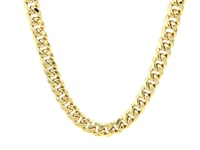 14k Yellow Gold Semi Solid Miami Cuban Chain (6.60 mm)