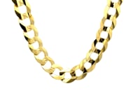 Solid Curb Chain in 14k Yellow Gold (12.18mm)