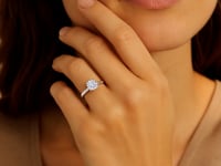 1 Carat Round Lab Grown IGI G/VS1 Diamond Solitaire Ring in 10K White Gold