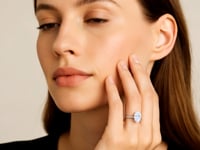 2 Carat Oval Lab Grown IGI G/VS1 Diamond Solitaire Ring in 14K White Gold