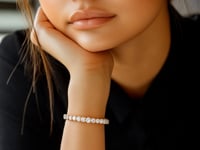 Lab Grown Round Diamond Tennis Bracelet in 14k Yellow Gold (8 cctw F/G  VS2/SI1)