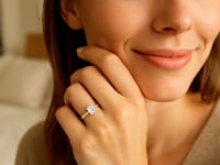 1 Carat Emerald Lab Grown IGI G/VS1 Diamond Solitaire Ring in 10K Yellow Gold