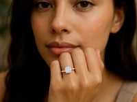 1.50Ct Cushion Lab Grown IGI G/VS1 Diamond Ring in 10K Yellow Gold