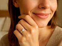 1 Carat Princess Lab Grown IGI G/VS1 Diamond Solitaire Ring in 14K Yellow Gold