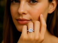 5 Carat Round Lab Grown IGI G/VS1 Diamond Solitaire Ring in 10K White Gold