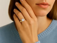 2 Carat Princess Lab Grown IGI G/VS1 Diamond Solitaire Ring in 10K Yellow Gold