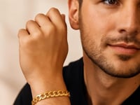 14k Yellow Gold Solid Curb Bracelet (10.00 mm)