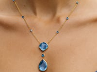 Blue Topaz Pear Drop
