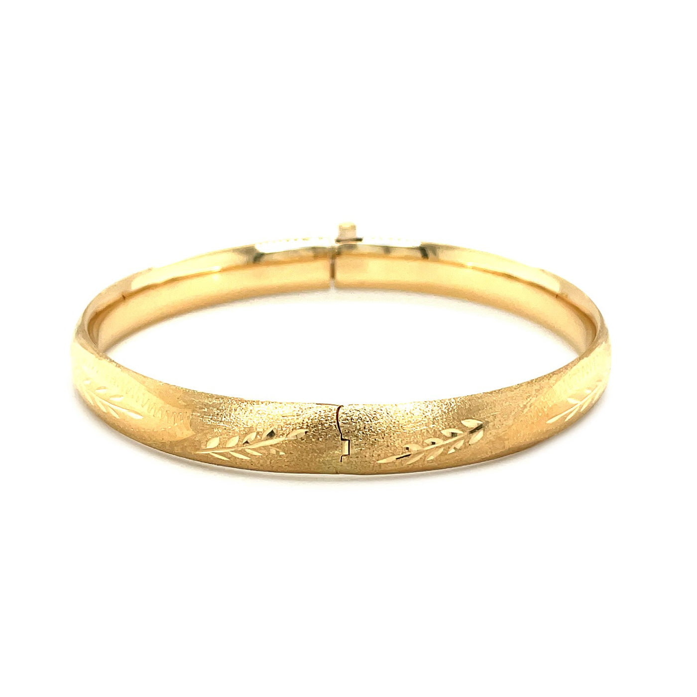 The Classic Floral Cut Bangle 8mm