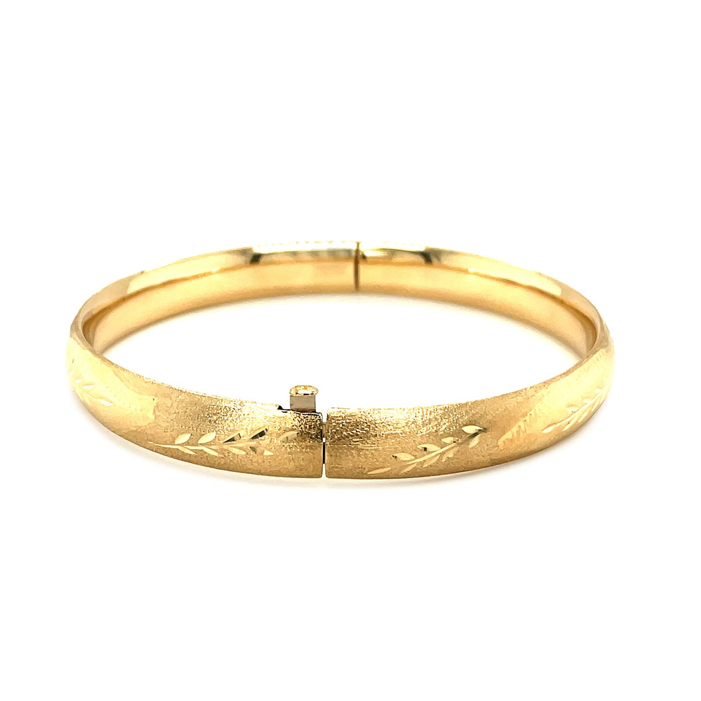The Classic Floral Cut Bangle 8mm