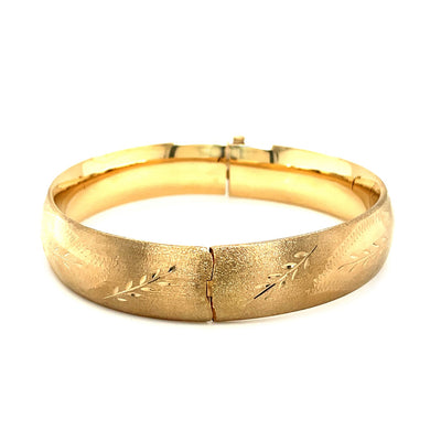 The Classic Floral Cut Bangle 13.5mm