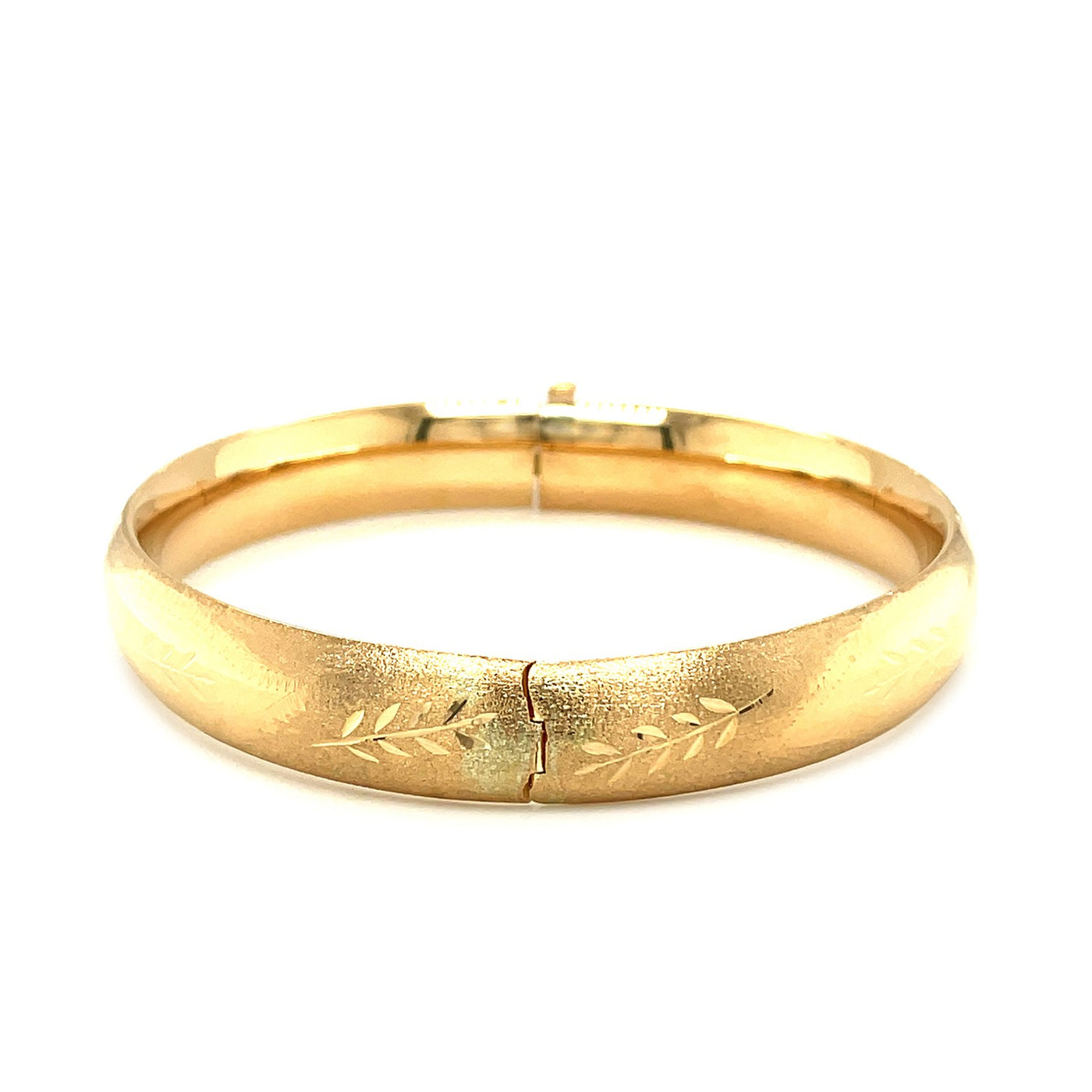 The Classic Floral Cut Bangle 10mm