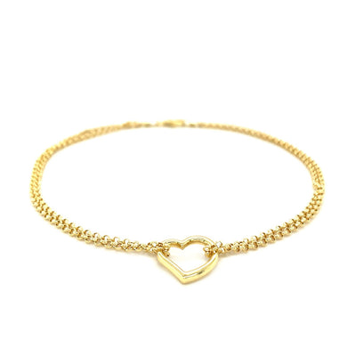 The Open Heart Anklet